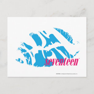 Zebra Aqua Postkarte