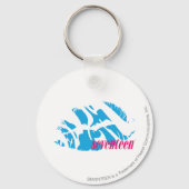 Zebra Aqua Schlüsselanhänger (Vorderseite)
