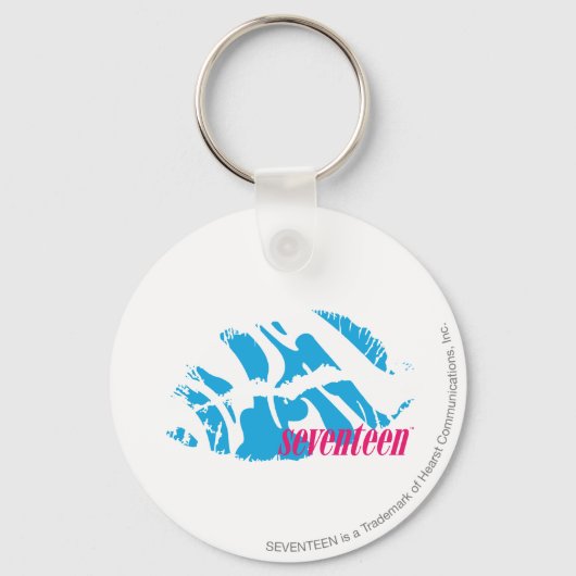 Zebra Aqua Schlüsselanhänger (Vorderseite)