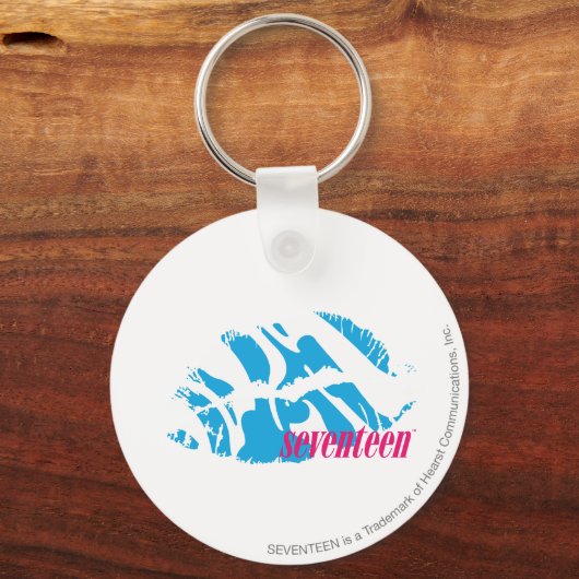 Zebra Aqua Schlüsselanhänger (Vorderseite)