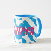 Zebra-Aqua Tasse (VorderseiteRechts)