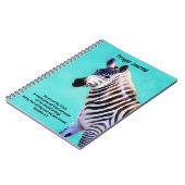 Zebra Art Creation Bible Verse Faith Gebet Notizblock (Linke Seite)