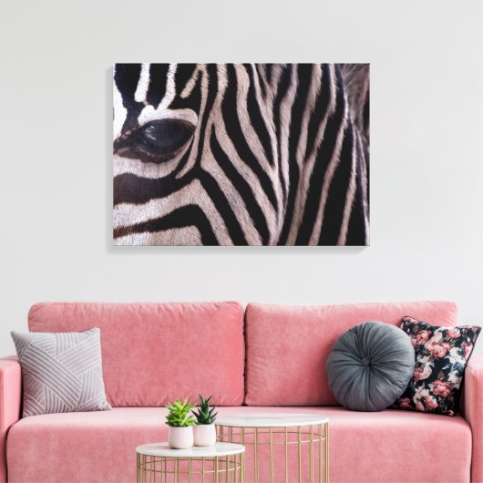 Zebra Art Leinwanddruck (Insitu (Wohnzimmer))