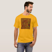 Zebra Art Lila Glow T-Shirt (Vorne ganz)
