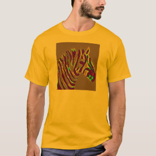 Zebra Art Lila Glow T-Shirt