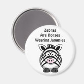 Zebra Art Magnet (Vorderseite/Rückseite)