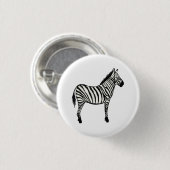 Zebra Art Safari Button (Vorne & Hinten)