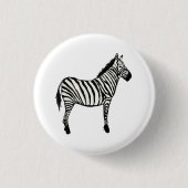 Zebra Art Safari Button (Vorderseite)