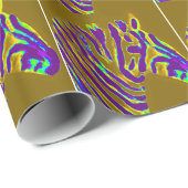 Zebra Art Wild Animal Geschenkpapier (Rolleneckpunkt)