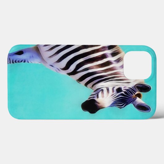 Zebra Art Wildlife Nature Phone Case (Rückseite (Horizontal))
