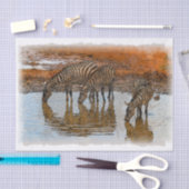Zebra Artwork Decoupage Seidenpapier (Handwerk)