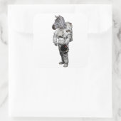 Zebra Astronaut Sticker (Tasche)