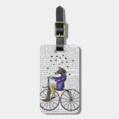 Zebra auf dem Fahrrad Gepäckanhänger (Vorderseite vertikal)