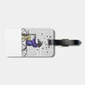 Zebra auf dem Fahrrad Gepäckanhänger (Rückseite horizontal)