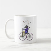 Zebra auf dem Fahrrad Kaffeetasse (Links)
