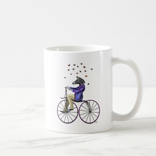 Zebra auf dem Fahrrad Kaffeetasse (Rechts)