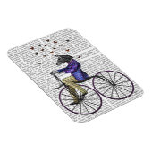 Zebra auf dem Fahrrad Magnet (Rechte Seite)