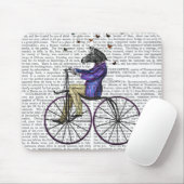 Zebra auf dem Fahrrad Mousepad (Mit Mouse)