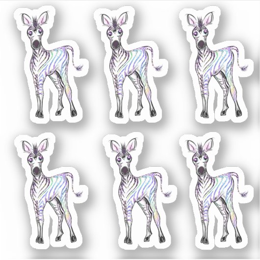 Zebra Aufkleber (Vorderseite)