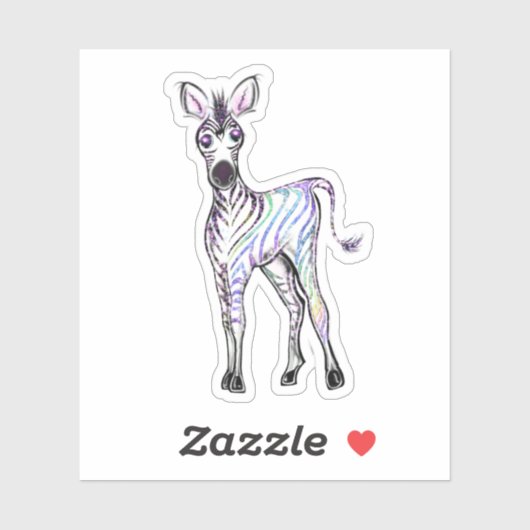 Zebra Aufkleber (Blatt)