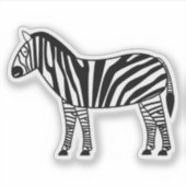 Zebra Aufkleber (Vorderseite)