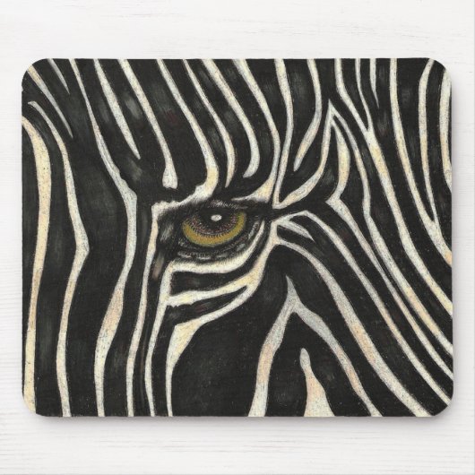 Zebra-Auge Mousepad (Vorne)