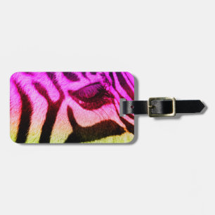 Zebra augenfarbene Funky Gepäckanhänger
