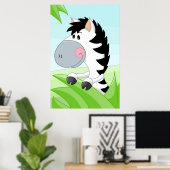 Zebra aus Afrika Poster (Heimbüro)