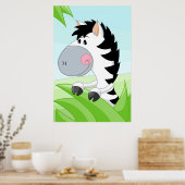 Zebra aus Afrika Poster (Küche)
