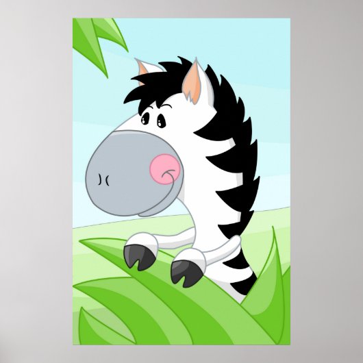 Zebra aus Afrika Poster (Vorne)