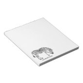 Zebra aus Black Scribbles Notizblock (angewinkelt)