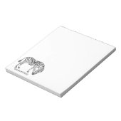 Zebra aus Black Scribbles Notizblock (Rotiert)