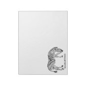 Zebra aus Black Scribbles Notizblock (Rotiert)