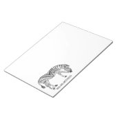 Zebra aus Black Scribbles Notizblock (angewinkelt)