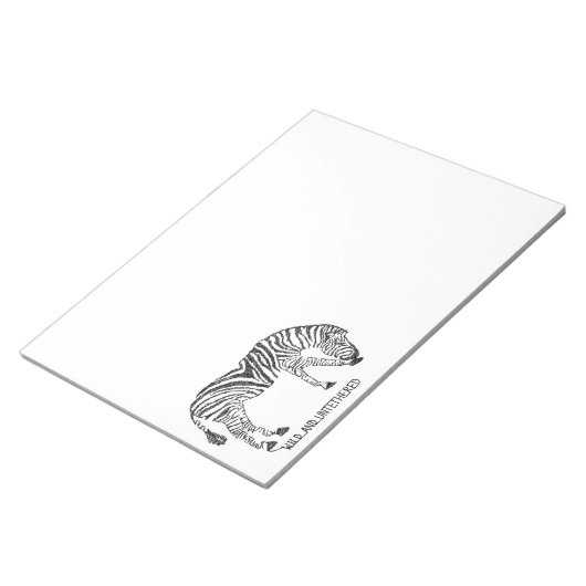 Zebra aus Black Scribbles Notizblock (angewinkelt)