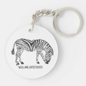Zebra aus Black Scribbles Schlüsselanhänger (Rückseite)