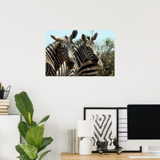 Zebra-Aussehen Poster (Heimbüro)