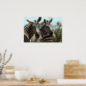 Zebra-Aussehen Poster (Küche)