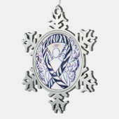 Zebra Awareness Ribbon Angel Ornament (Rechts)