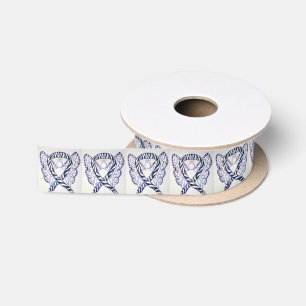Zebra Awareness Ribbon Angel Ribbon Satinband