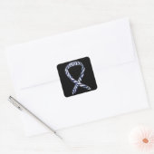 Zebra Awareness Ribbon Art Custom Sticker Decks (Umschlag)