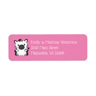 Zebra Baby Dusche Pink