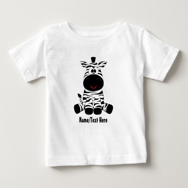 Zebra-Baby ist niedlich Baby T-shirt (Vorderseite)