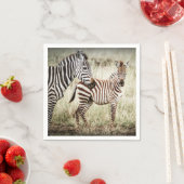 Zebra & Baby Napkins Serviette (Beispiel)