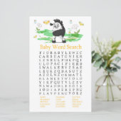 Zebra Baby Shooter Word Search Game (Stehend Vorderseite)