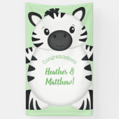 Zebra Baby Shower Banner (Vertikal)