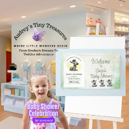 Zebra Baby Shower Banner für den zauberhaften Cart