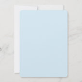 Zebra Baby Shower Blue Boy Einladung (Rückseite)