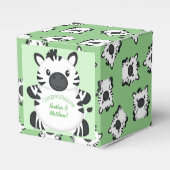 Zebra Baby Shower Geschenkschachtel (Vorderseite)