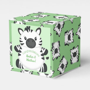 Zebra Baby Shower Geschenkschachtel